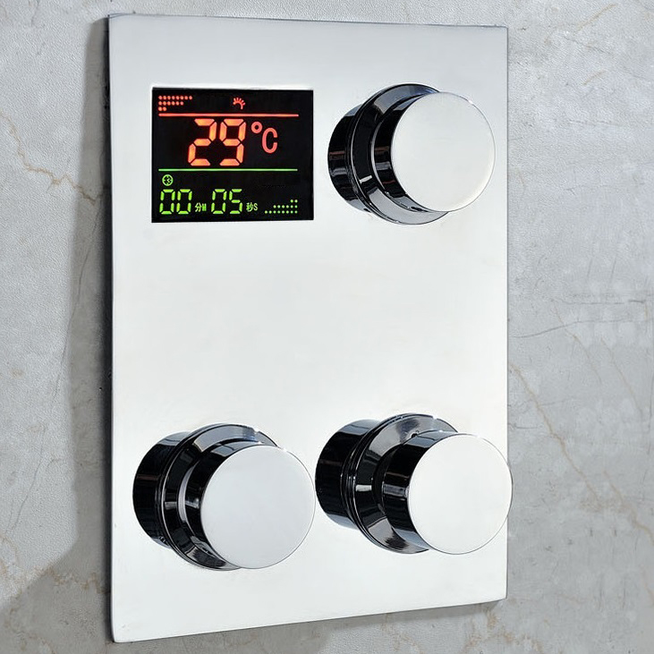 Fontana Luxury Digital Built in Thermostatic Mixing Valve LCD Screen